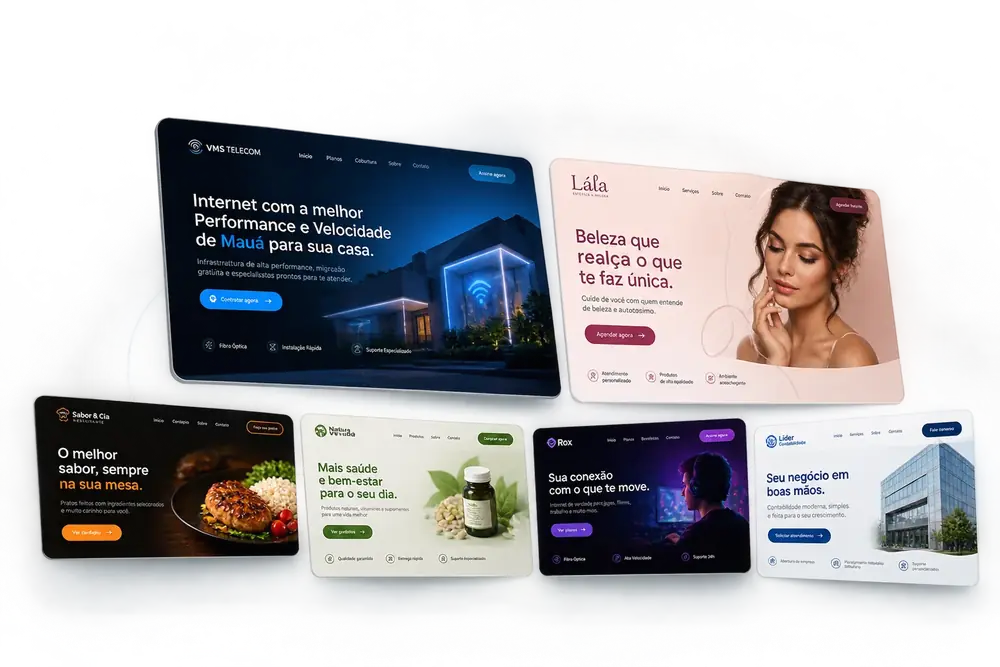 Projetos Startzy, sites que falam por si