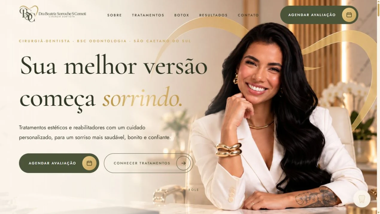 Detalhe do projeto BSC Odontologia